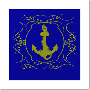 maritime anchor Posters and Art